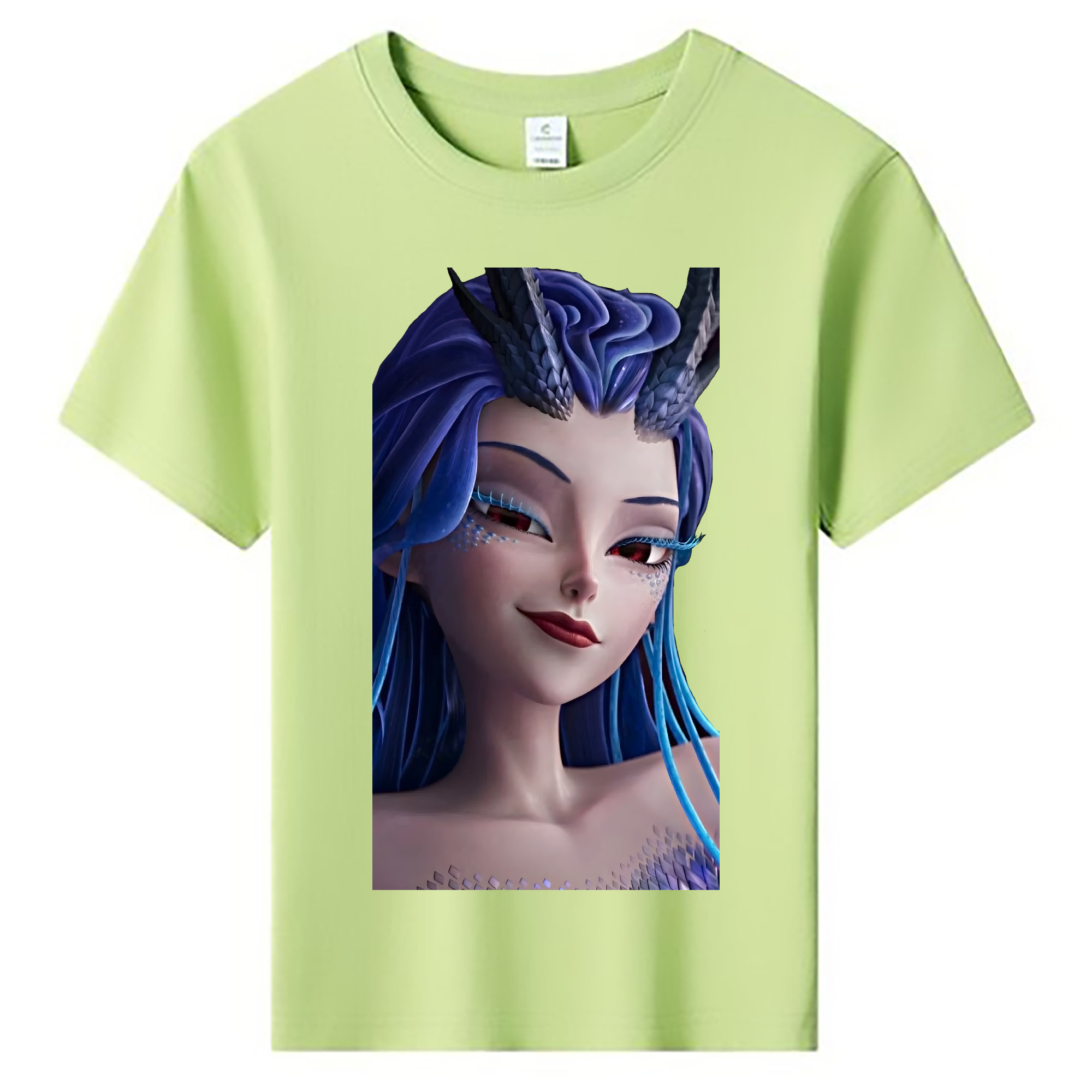 （画像用） Ne Zha 2 ナタ 魔童の大暴れ 綿100％キッズTシャツ（フロントプリント）